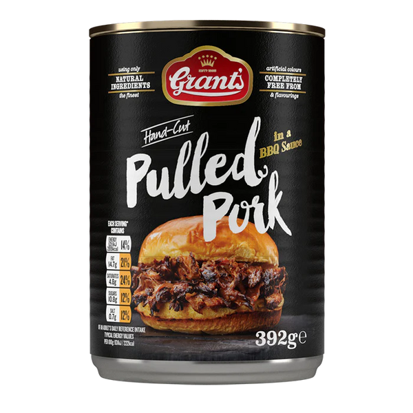 BBQ Pulled Pork 6 Can Pack Grants Foods