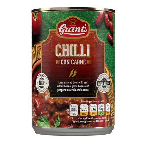 Chilli Con Carne From Grant's Foods