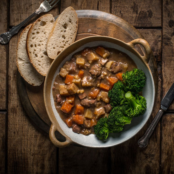 Irish Stew From Grant's Foods with Broccoli
