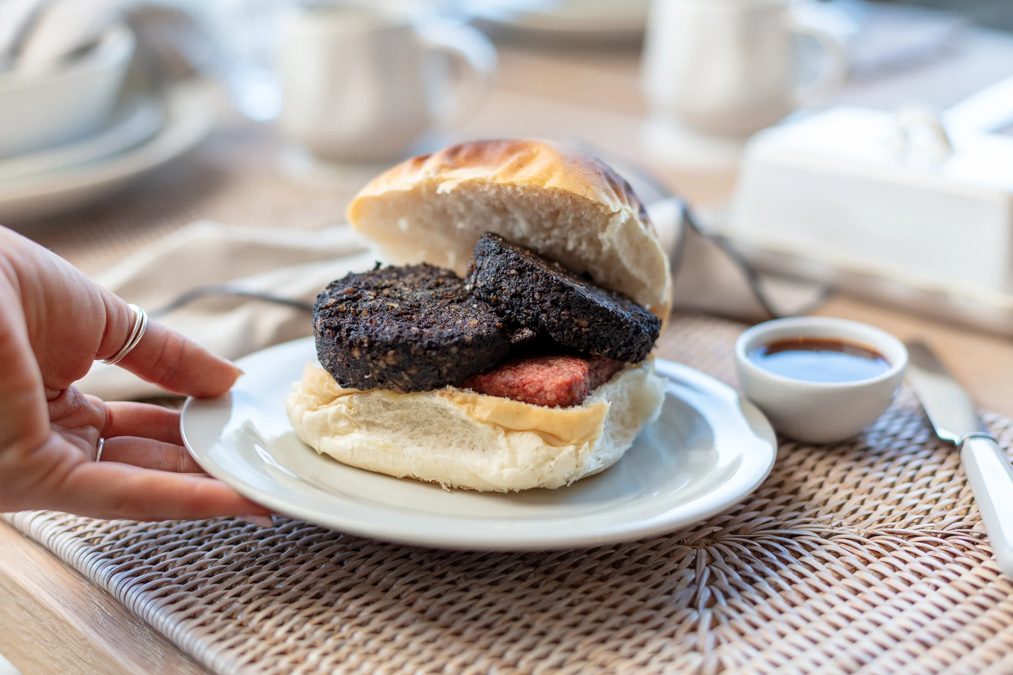 The Ultimate Scottish Morning Roll, Black Pudding & Lorne Sausage
